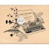 Florilèges design Tampon bois florilèges design machine à écrire