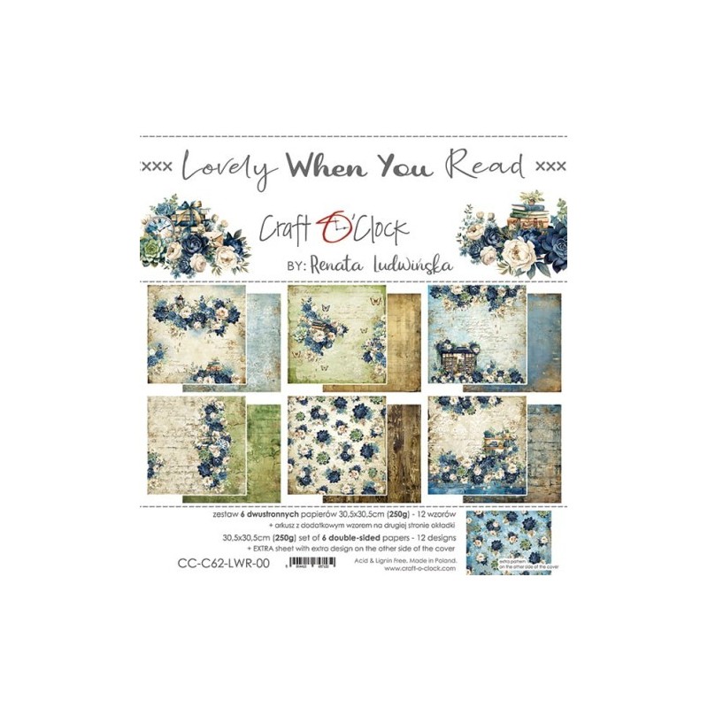 Craft o clock collection 30x30 lovely when you read